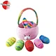 Easter Animal Basket Colorful Plush Easter Eggs Decoration Toy